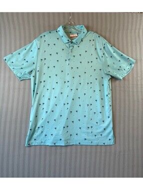Grand Slam Men's Light Blue Performance Polo Shirt size L